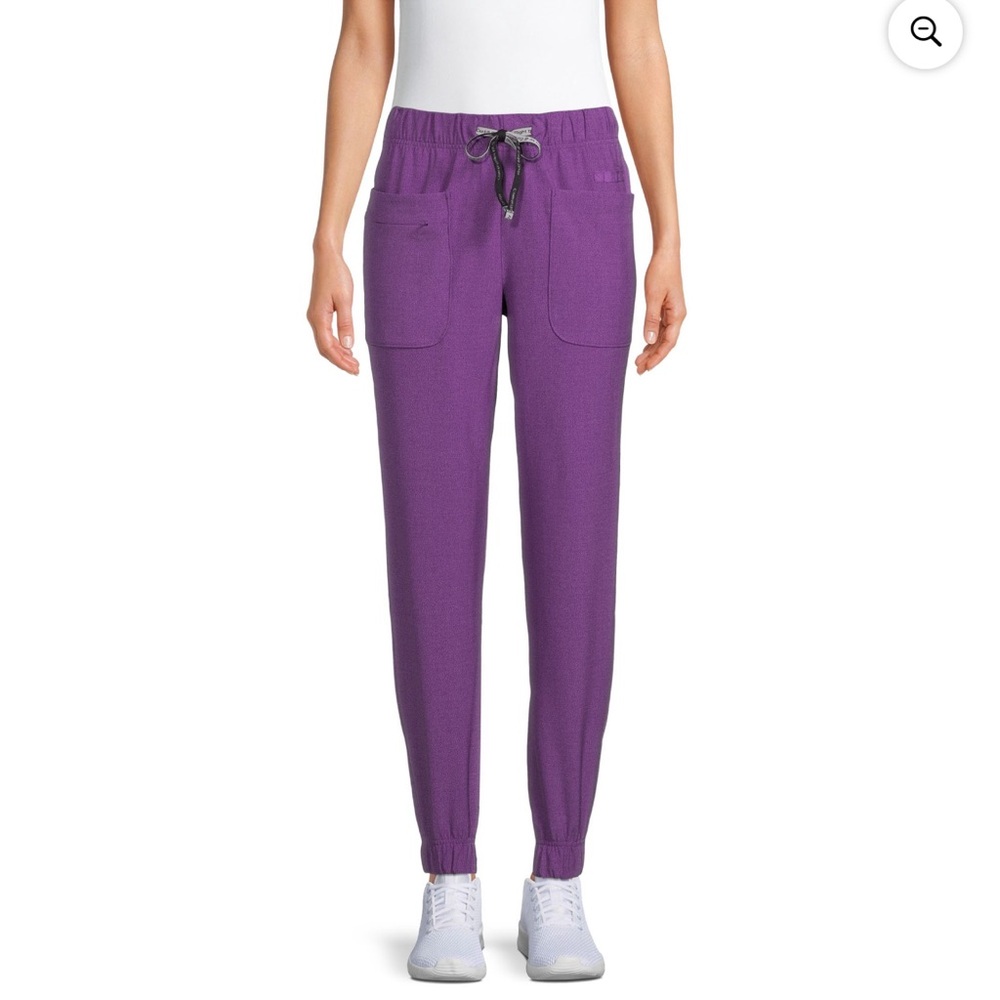 ❌SOLD Climate Right Cuddl Duds purple scrubs joggers